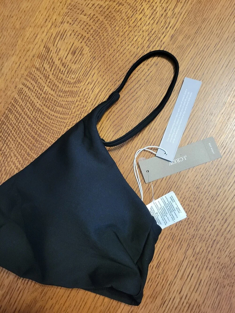 J.Crew Lana Bikini Top in Classic Sculpt - black